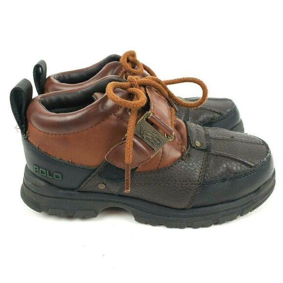 Polo Ralph Lauren Hardy Boots Baby Toddler 13.5 Ankle Duck Boots Buckle 990906 - Picture 1 of 7